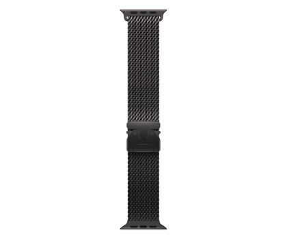 Pasek i akcesoria do zegarków Apple 49mm Black Titanium Milanese Loop - Small